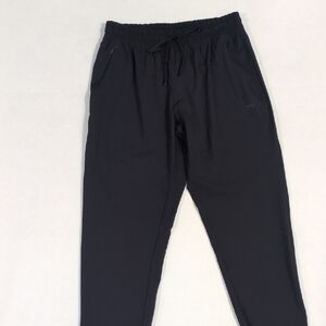 Leg3nd Men's Black Jogger Pants Sipper Pockets Size Medium Nylon And Spandex